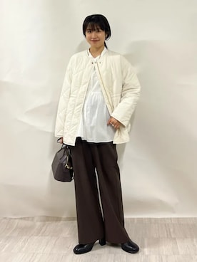 「SOAC（ソーク）のアイテム」を使った、齊藤さん（レディース・158cm）の秋コーディネート