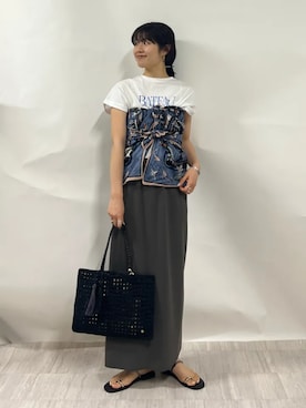 齊藤さん(レディース・158cm)の夏コーディネート