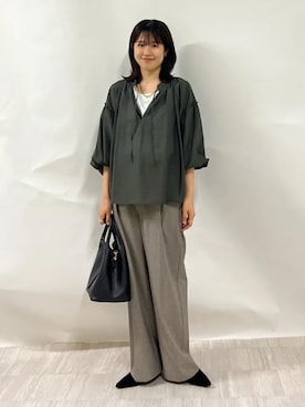 「SOAC（ソーク）のアイテム」を使った、齊藤さん（レディース・158cm）の秋コーディネート