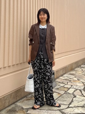 「TICCA(ティッカ)のアイテム」を使った、齊藤さん(レディース・158cm)の春コーディネート