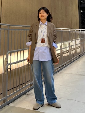 「SHIPS（シップス）のアイテム」を使った、齊藤さん（レディース・158cm）の春コーディネート