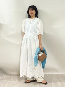 齊藤さん(レディース・158cm)の夏コーディネート