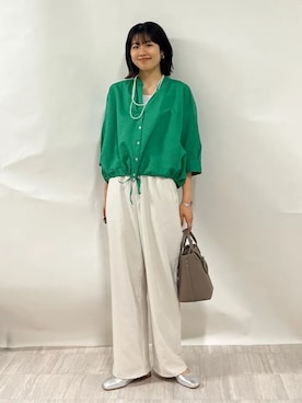 齊藤さん(レディース・158cm)の春コーディネート