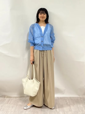 「Beau're（ヴュレ）のアイテム」を使った、齊藤さん（レディース・158cm）の春コーディネート