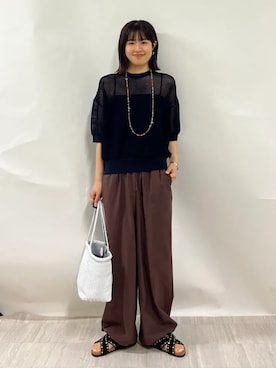 齊藤さん(レディース・158cm)の春コーディネート