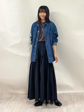 齊藤さん(レディース・158cm)の秋コーディネート