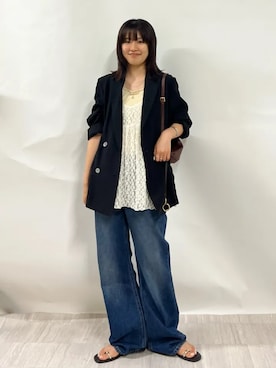 齊藤さん(レディース・158cm)の夏コーディネート