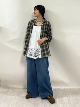 齊藤さん(レディース・158cm)の夏コーディネート