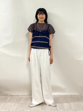 齊藤さん(レディース・158cm)の夏コーディネート
