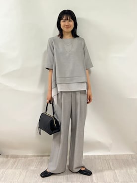 「LORISTELLA（ロリステッラ）のアイテム」を使った、齊藤さん（レディース・158cm）の夏コーディネート