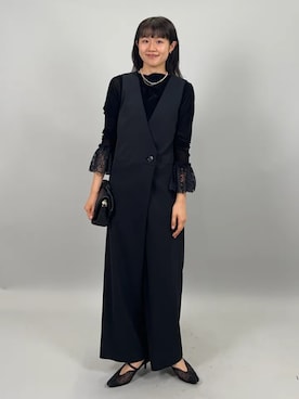 「SHIPS（シップス）のアイテム」を使った、齊藤さん（レディース・158cm）の秋コーディネート