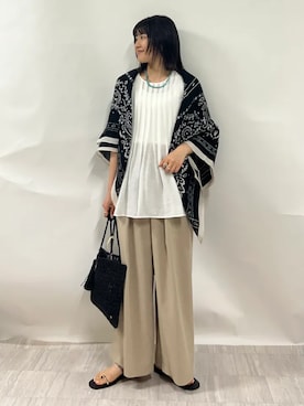 齊藤さん(レディース・158cm)の春コーディネート