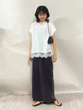 齊藤さん(レディース・158cm)の夏コーディネート