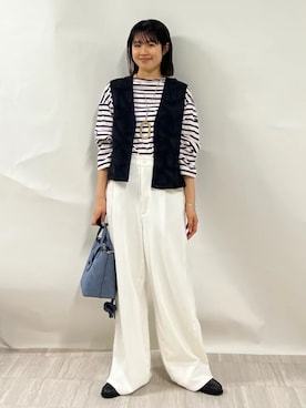 齊藤さん(レディース・158cm)の春コーディネート