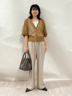 齊藤さん(レディース・158cm)の秋コーディネート