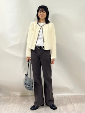 齊藤さん(レディース・158cm)の秋コーディネート