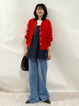 「SHIPS（シップス）のアイテム」を使った、齊藤さん（レディース・158cm）の秋コーディネート