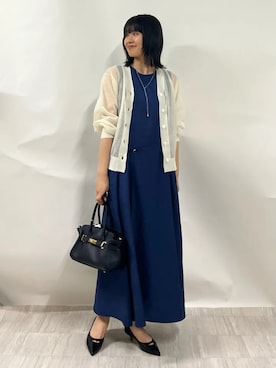 「SHIPS（シップス）のアイテム」を使った、齊藤さん（レディース・158cm）の夏コーディネート