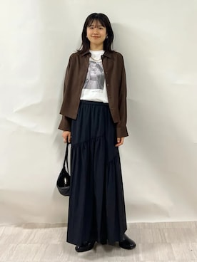 「SOAC（ソーク）のアイテム」を使った、齊藤さん（レディース・158cm）の秋コーディネート