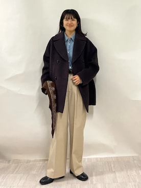 齊藤さん(レディース・158cm)の秋コーディネート