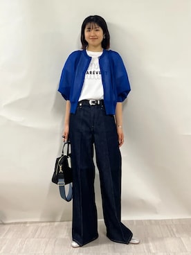 「SHIPS（シップス）のアイテム」を使った、齊藤さん（レディース・158cm）の春コーディネート