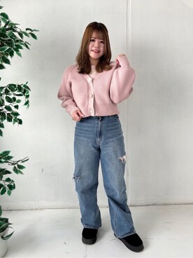 「ITS'DEMO（イッツデモ）のアイテム」を使った、miさん（レディース・158cm）の冬コーディネート
