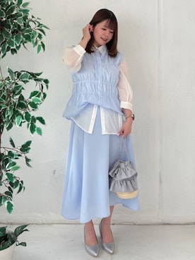 「ITS'DEMO（イッツデモ）のアイテム」を使った、miさん（レディース・158cm）の春コーディネート