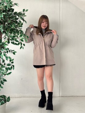 「ITS'DEMO（イッツデモ）のアイテム」を使った、miさん（レディース・158cm）の冬コーディネート