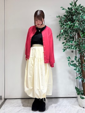 「ITS'DEMO（イッツデモ）のアイテム」を使った、miさん（レディース・158cm）の春コーディネート
