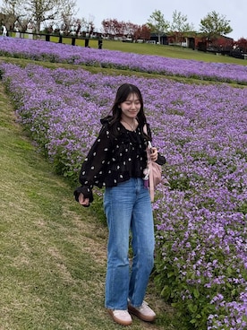 「H&M（エイチ・アンド・エム）のアイテム（パンツ）」を使った、mana さん（レディース・160cm）の春コーディネート