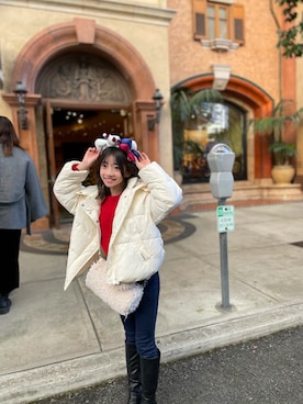 「アイテム（ヘアアクセサリー）」を使った、そらさん（キッズ・142cm）の秋コーディネート