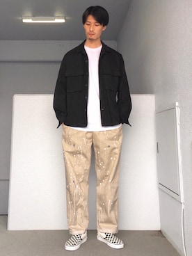 「CIAOPANIC TYPY（チャオパニックティピー）のアイテム（その他アウター）」を使った、Aさん（メンズ・175cm）の秋コーディネート