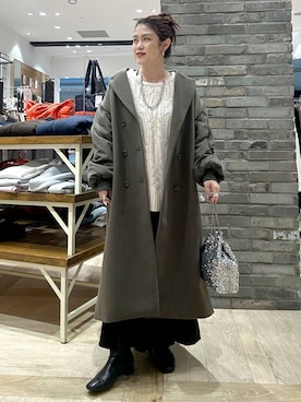 「アイテム（その他アウター）」を使った、mrt601lepsimさん（レディース・155cm・40代）の冬コーディネート