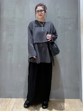 「アイテム（トートバッグ）」を使った、mrt601lepsimさん（レディース・155cm・40代）の冬コーディネート