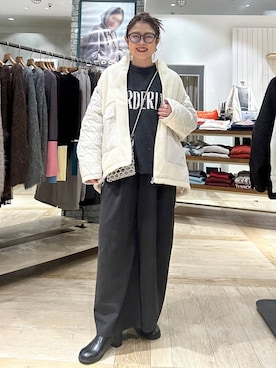 「アイテム（ブルゾン）」を使った、mrt601lepsimさん（レディース・155cm・40代）の冬コーディネート