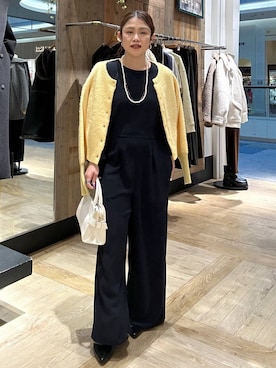 「アイテム（オールインワン・サロペット）」を使った、mrt601lepsimさん（レディース・155cm・40代）の冬コーディネート