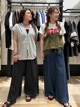 「LEPSIM（レプシィム）のガラスビーズロングネックレス　1023644（ネックレス、レッド系）」を使った、mrt601lepsimさん（レディース）の夏コーディネート