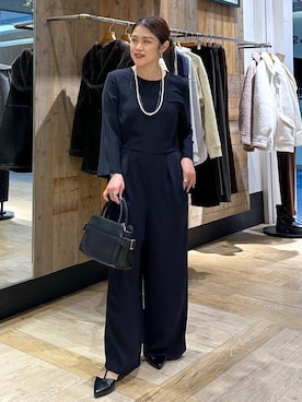 「アイテム（オールインワン・サロペット）」を使った、mrt601lepsimさん（レディース・155cm・40代）の冬コーディネート