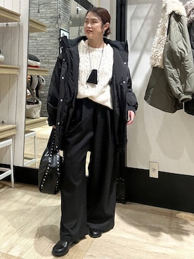 「アイテム（その他アウター）」を使った、mrt601lepsimさん（レディース・155cm・40代）の冬コーディネート