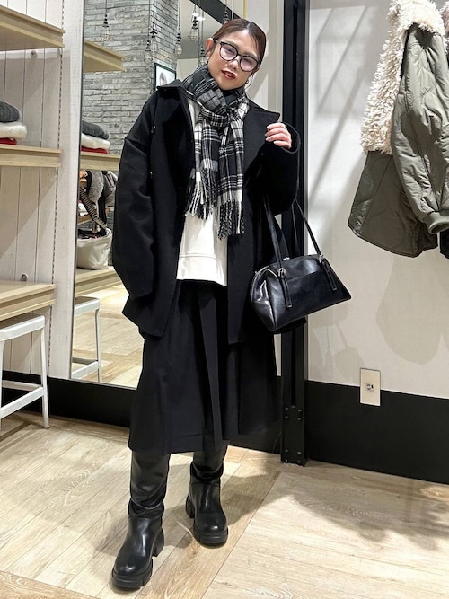 ウーリーダブルミドルコート 498550（その他アウター）｜LEPSIM