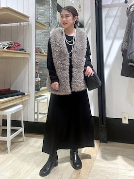 「骨格ナチュラル」｜mrt601lepsimさん（レディース・155cm）の冬コーディネート