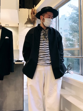 「Johnbull Private labo（ジョンブルプライベートラボ）のアイテム（オールインワン・サロペット）」を使った、KOIZUMI TAIKIさん（メンズ・174cm）の秋コーディネート