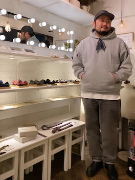 「Steven Alan（スティーブンアラン）のアイテム（帽子）」を使った、KOIZUMI TAIKIさん（メンズ・174cm）の冬コーディネート