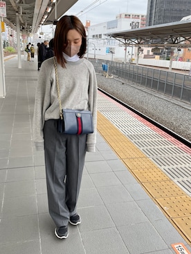 「THE SHINZONE（ザ　シンゾーン）のアイテム（スウェット）」を使った、sakuraiさん（レディース・159cm）の秋コーディネート