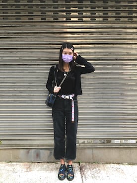 「no brand（ノーブランド）のアイテム（その他アウター）」を使った、Nana Guguさん（レディース・167cm）の夏コーディネート