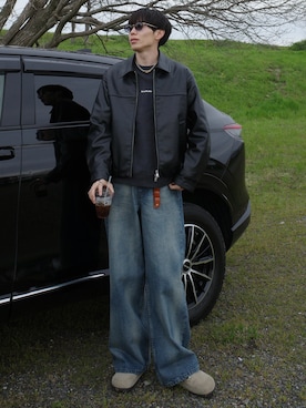 「BIRKENSTOCK（ビルケンシュトック）のアイテム」を使った、Ryoさん（メンズ・172cm）の春コーディネート