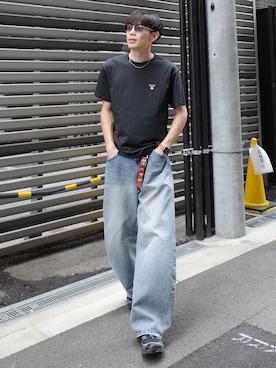 「無印良品（ムジルシリョウヒン）のアイテム」を使った、Ryoさん（メンズ・172cm）の夏コーディネート