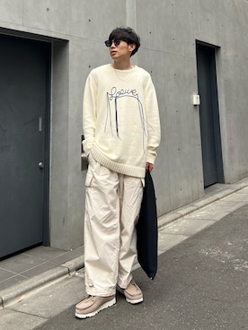 「MM6 Maison Margiela（ｴﾑｴﾑｼｯｸｽ ﾒｿﾞﾝ ﾏﾙｼﾞｪﾗ）のアイテム（バッグ）」を使った、Ryoさん（メンズ・172cm）の春コーディネート