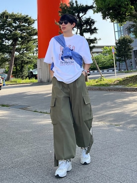 「ADER error」｜「アイテム（スニーカー）」を使った、Ryoさん（メンズ・172cm）の春コーディネート