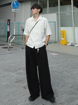 「アイテム（バッグ）」を使った、Ryoさん（メンズ・172cm・20代）の夏コーディネート